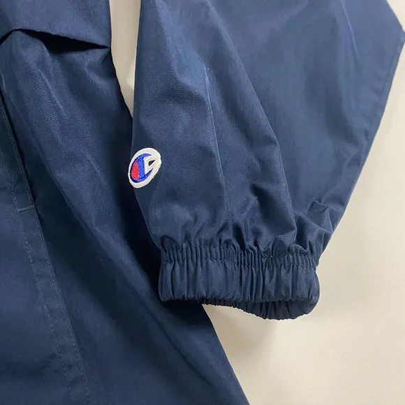 Champion Georgetown Hoyas Windbreaker Jacket Mens Large Blue - Picture 3 of 10